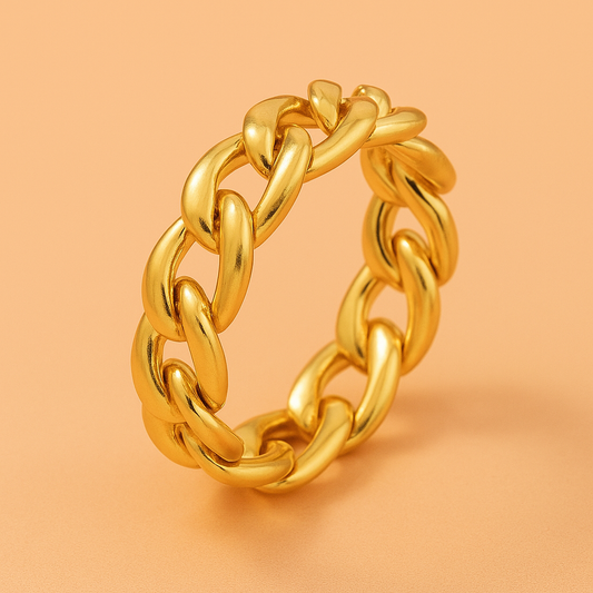 Bold Cuban Link Ring