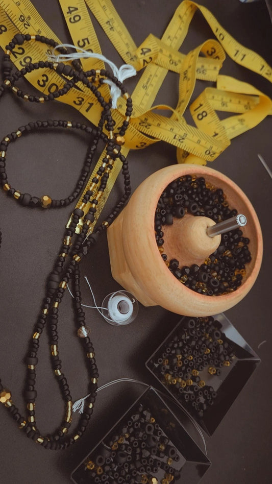 Black Opulence Waistbead Kit